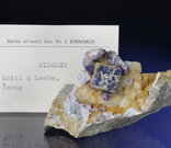 Fluorit - Kožlí u Ledče nad Sázavou, rozměry vzorku 9,5 x 5 cm. © Foto T. Kadlec