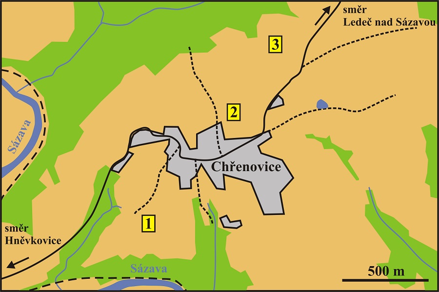 Mineralogie pyroxenické kvarcitické ruly blízké skarnoidům z&nbsp;okolí Chřenovic v&nbsp;Posázaví (5 km z. od Ledče nad Sázavou)